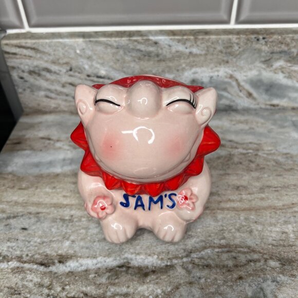 Sam's Restaurant Group Pink Lion Dog Logo Ryukyu Islands Okinawa Japan Tiki Mug - Picture 3 of 10